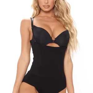 Slimin' Shapewear Bodysuit - Black