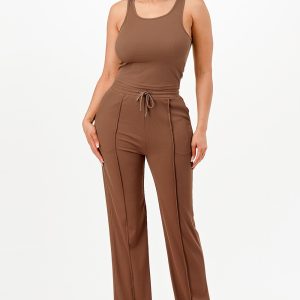 RIBBED TANK TOP AND PANT SET